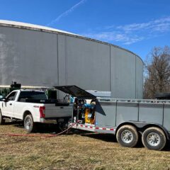 fuel tank refueling at water tank job OH