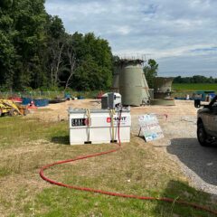 industrial painting water tank