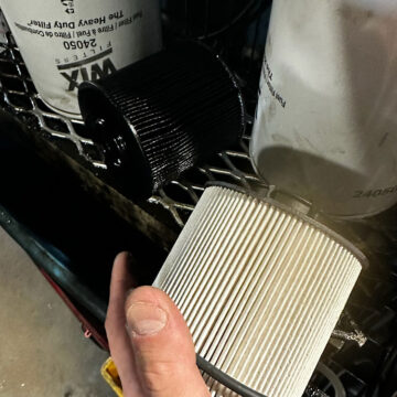 Contaminated Fuel Filter