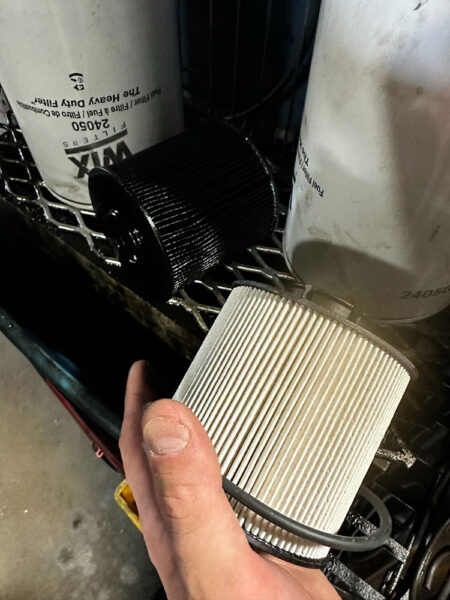 Contaminated Fuel Filter