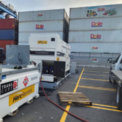 Fueling temporary HVAC equipment at Port of Wilmington