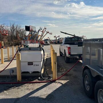 Diesel delivery for equipment rental company in Saint Paul, MN