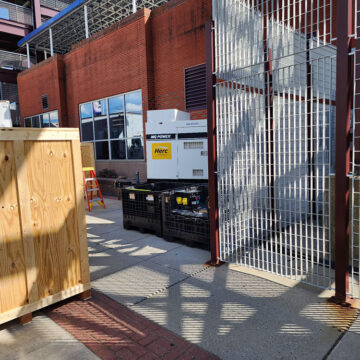Generator & reefer fueling at the Phillies playoff game