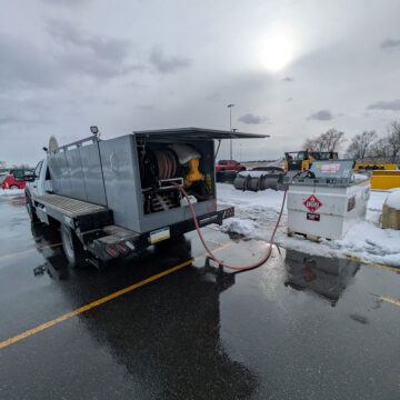 Fuel Delivery at Industrial Snow Removal Site in Trenton, NJ
