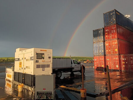 Fuel tank refuel at Port of Wilmington